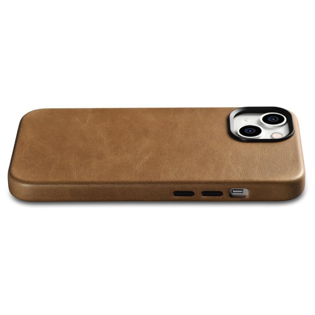 iCarer Leather iPhone 14 Plus Magnetic Leather with MagSafe Brown (WMI14220703-TN) cena un informācija | Telefonu vāciņi, maciņi | 220.lv