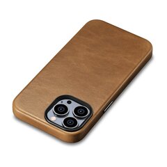 iCarer Leather iPhone 14 Pro Magnetic Leather with MagSafe Brown (WMI14220702-TN) cena un informācija | Telefonu vāciņi, maciņi | 220.lv