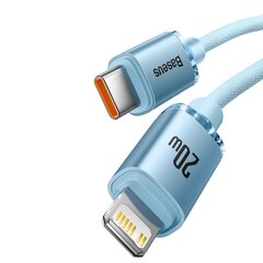 Телефонный кабель Baseus Crystal Shine Series USB Type C - Молниеносная зарядка, мощность 20 Вт, 1,2 м (CAJY001303) цена и информация | Кабели для телефонов | 220.lv