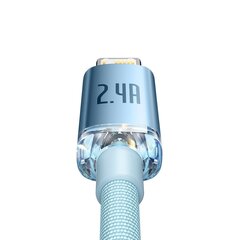 Кабель Baseus Crystal Shine Series USB - Lightning 2.4A 20Вт 2м (CAJY001203) цена и информация | Кабели для телефонов | 220.lv