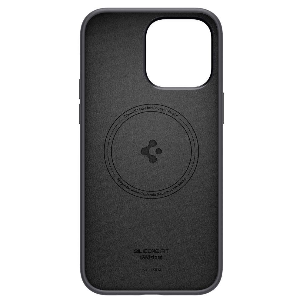 Spigen Silicone Fit iPhone 14 Pro Max Black цена и информация | Telefonu vāciņi, maciņi | 220.lv