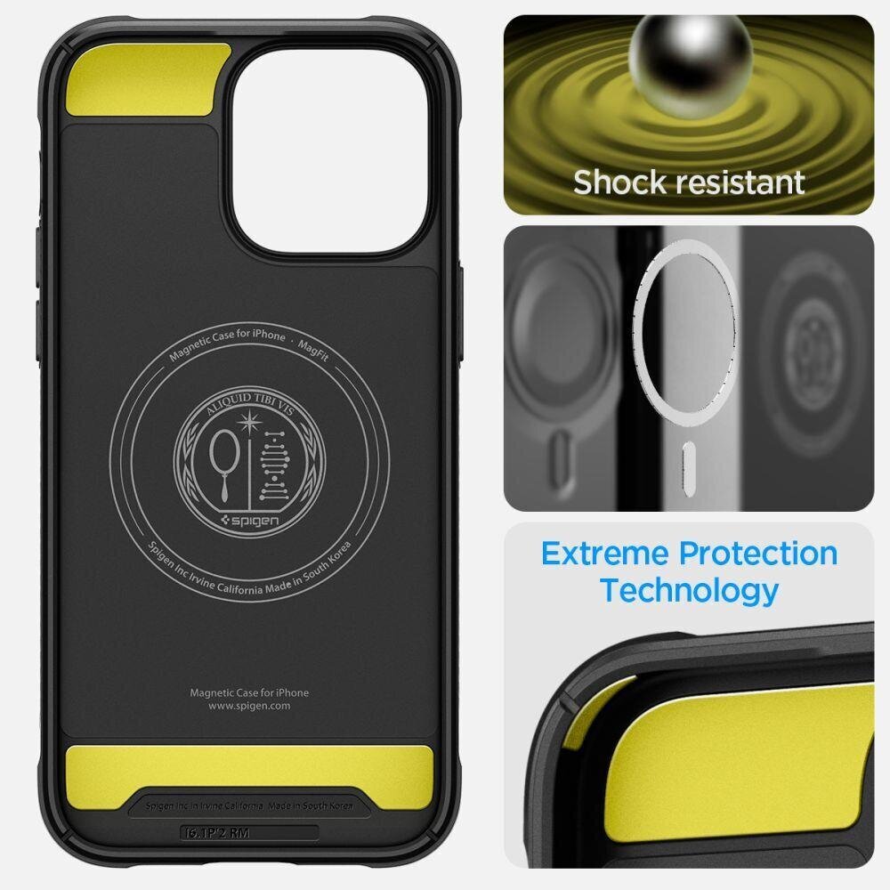 Spigen Rugged Armor iPhone 14 Pro Max Black cena un informācija | Telefonu vāciņi, maciņi | 220.lv