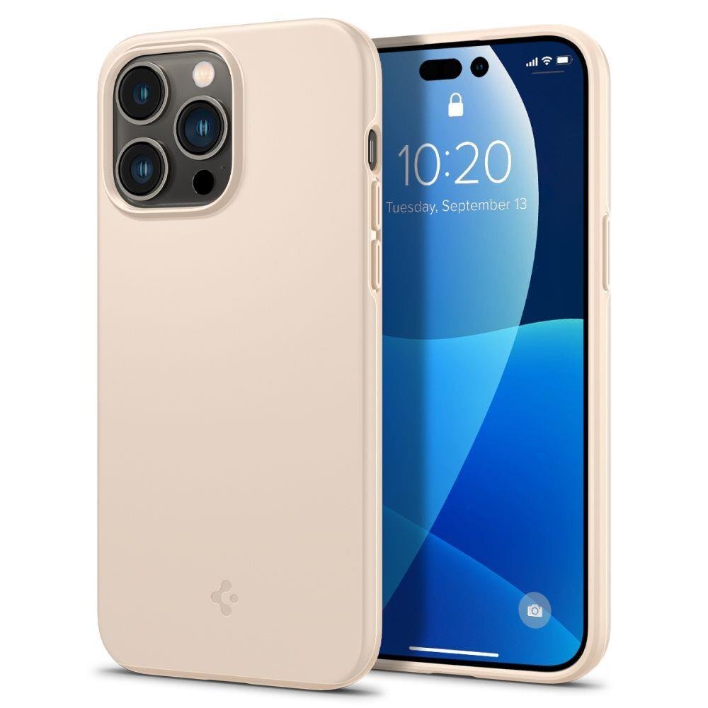 Spigen Thin Fit iPhone 14 Pro Max SAND BEIGE cena un informācija | Telefonu vāciņi, maciņi | 220.lv