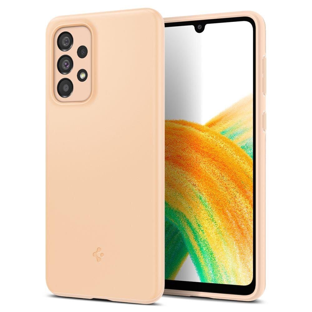 Spigen Thin Fit Galaxy A33 5G COTTON PEACH cena un informācija | Telefonu vāciņi, maciņi | 220.lv