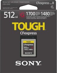 Sony Tough CEB-G CFexpress 512 GB (CEBG512) цена и информация | Карты памяти для фотоаппаратов | 220.lv