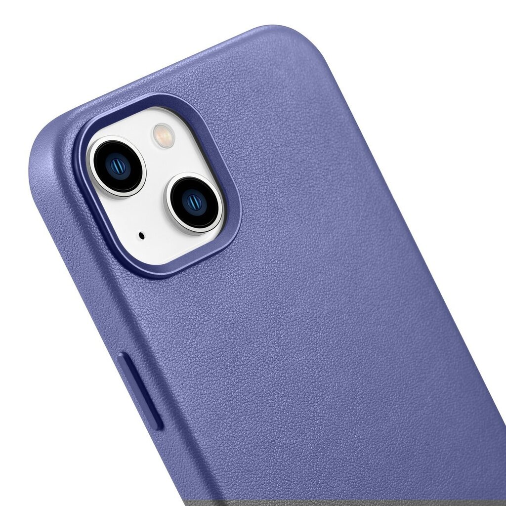 iCarer Leather iPhone 14 Plus light purple (MagSafe compatible) цена и информация | Telefonu vāciņi, maciņi | 220.lv