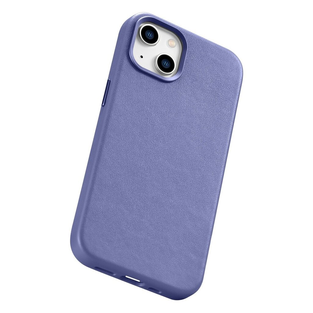 iCarer Leather iPhone 14 Plus light purple (MagSafe compatible) цена и информация | Telefonu vāciņi, maciņi | 220.lv