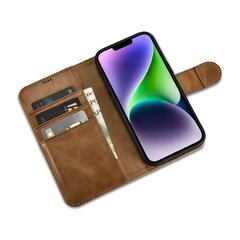 Чехол iCarer 2in1 для iPhone 14 Leather Flip Anti-RFID, коричневый (WMI14220721-TN) цена и информация | Чехлы для телефонов | 220.lv