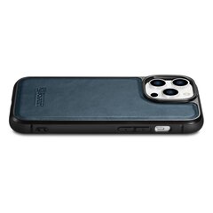 iCarer Leather iPhone 14 Pro Max (MagSafe Compatible) blue (WMI14220720-BU) cena un informācija | Telefonu vāciņi, maciņi | 220.lv