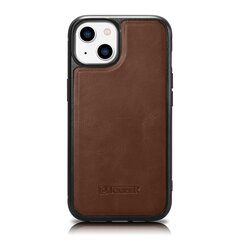 iCarer Leather iPhone 14 Plus (MagSafe compatible) brown (WMI14220719-BN) cena un informācija | Telefonu vāciņi, maciņi | 220.lv