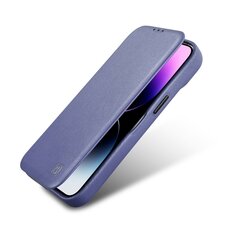 iCarer Leather iPhone 14 Plus Flip Magnetic MagSafe Light Purple (WMI14220715-LP) cena un informācija | Telefonu vāciņi, maciņi | 220.lv