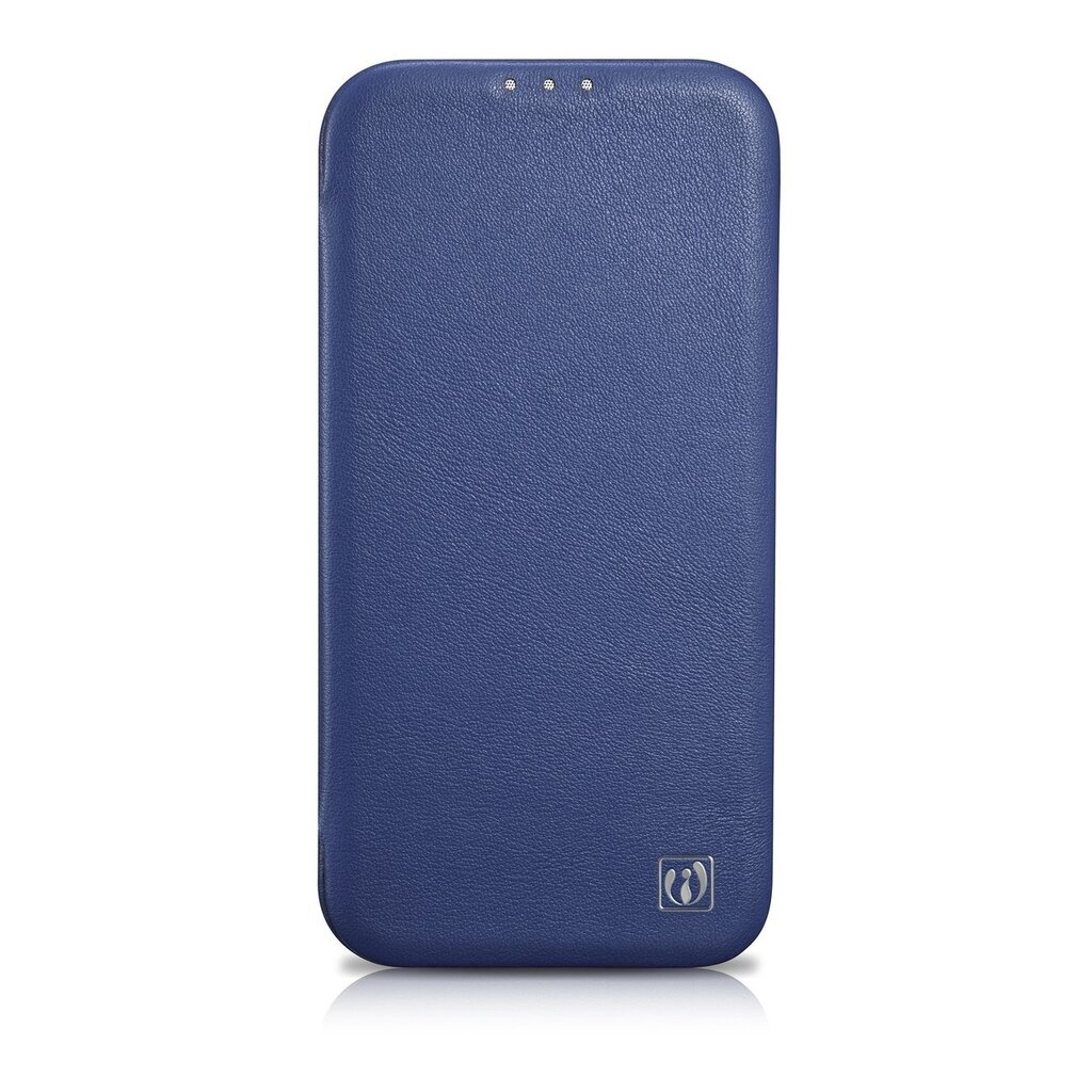 iCarer Leather iPhone 14 Flip Magnetic MagSafe Blue (WMI14220713-BU) cena un informācija | Telefonu vāciņi, maciņi | 220.lv