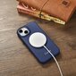 iCarer Leather iPhone 14 Flip Magnetic MagSafe Blue (WMI14220713-BU) cena un informācija | Telefonu vāciņi, maciņi | 220.lv