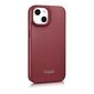 iCarer Leather iPhone 14 Flip Magnetic MagSafe Red (WMI14220713-RD) цена и информация | Telefonu vāciņi, maciņi | 220.lv