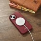 iCarer Leather iPhone 14 Flip Magnetic MagSafe Red (WMI14220713-RD) цена и информация | Telefonu vāciņi, maciņi | 220.lv