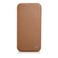 iCarer Leather iPhone 14 Flip Magnetic MagSafe Brown (WMI14220713-BN) cena un informācija | Telefonu vāciņi, maciņi | 220.lv