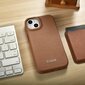 iCarer Leather iPhone 14 Flip Magnetic MagSafe Brown (WMI14220713-BN) cena un informācija | Telefonu vāciņi, maciņi | 220.lv