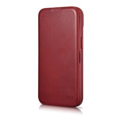 Кожаный чехол iCarer для iPhone 14 Flip с магнитным MagSafe, красный (AKI14220705-RD) цена и информация | Чехлы для телефонов | 220.lv
