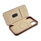 iCarer Leather iPhone 14 Flip Magnetic MagSafe Brown (AKI14220705-BN) cena un informācija | Telefonu vāciņi, maciņi | 220.lv