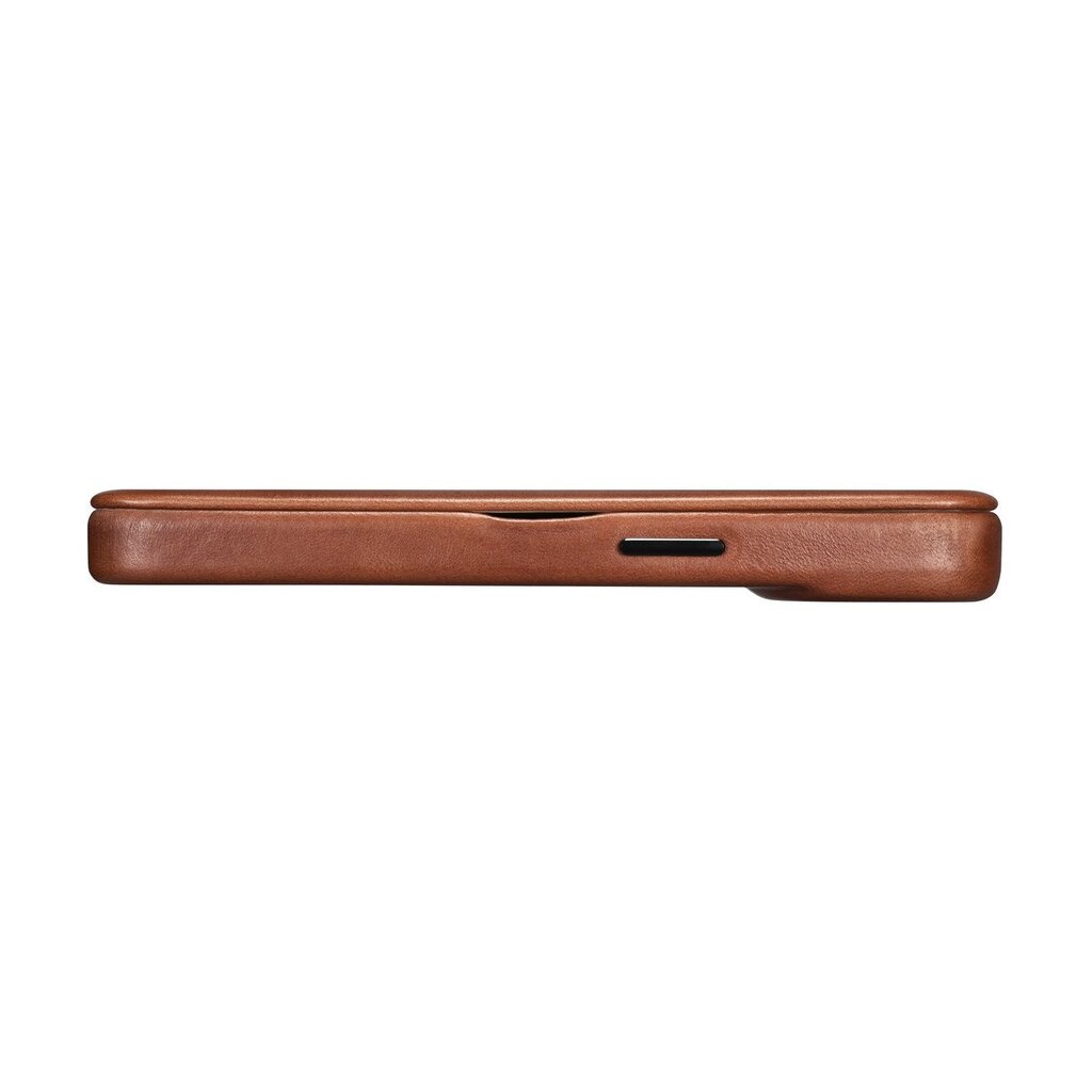 iCarer Leather iPhone 14 Flip Magnetic MagSafe Brown (AKI14220705-BN) cena un informācija | Telefonu vāciņi, maciņi | 220.lv