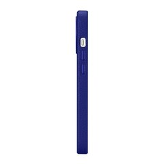 iCarer Litchi Leather iPhone 14 Pro Magnetic MagSafe Dark Blue (WMI14220710-DB) cena un informācija | Telefonu vāciņi, maciņi | 220.lv