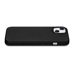 iCarer Litchi Leather iPhone 14 Magnetic MagSafe Black (WMI14220709-BK) cena un informācija | Telefonu vāciņi, maciņi | 220.lv