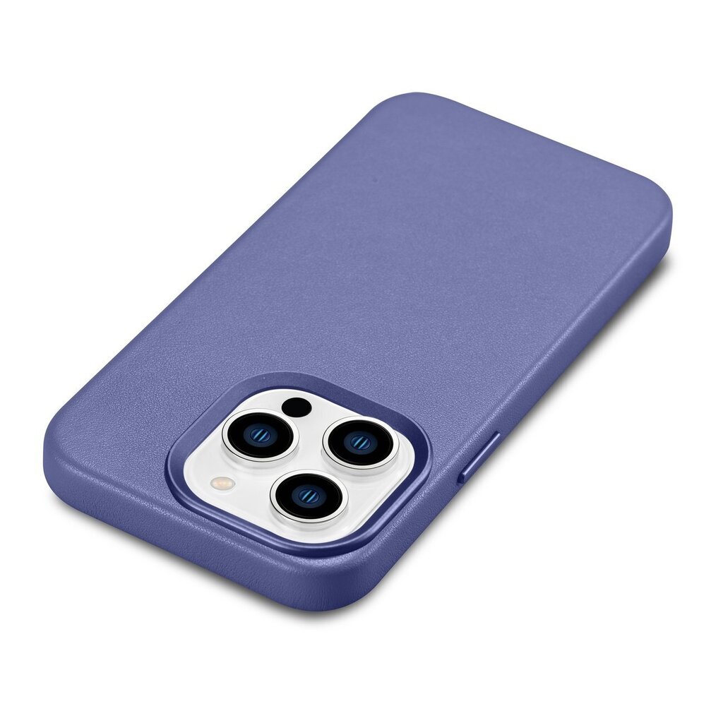iCarer Leather iPhone 14 Pro Max Light Purple (WMI14220708-LP) (MagSafe Compatible) цена и информация | Telefonu vāciņi, maciņi | 220.lv