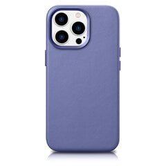 iCarer Leather iPhone 14 Pro Max Light Purple (WMI14220708-LP) (MagSafe Compatible) cena un informācija | Telefonu vāciņi, maciņi | 220.lv