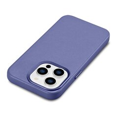 iCarer Leather iPhone 14 Pro Light Purple (WMI14220706-LP) (MagSafe Compatible) cena un informācija | Telefonu vāciņi, maciņi | 220.lv