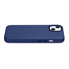 iCarer Leather iPhone 14 Blue (WMI14220705-BU) (MagSafe Compatible) cena un informācija | Telefonu vāciņi, maciņi | 220.lv