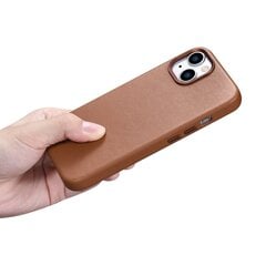 iCarer Leather iPhone 14 brown (WMI14220705-BN) (MagSafe Compatible) цена и информация | Чехлы для телефонов | 220.lv