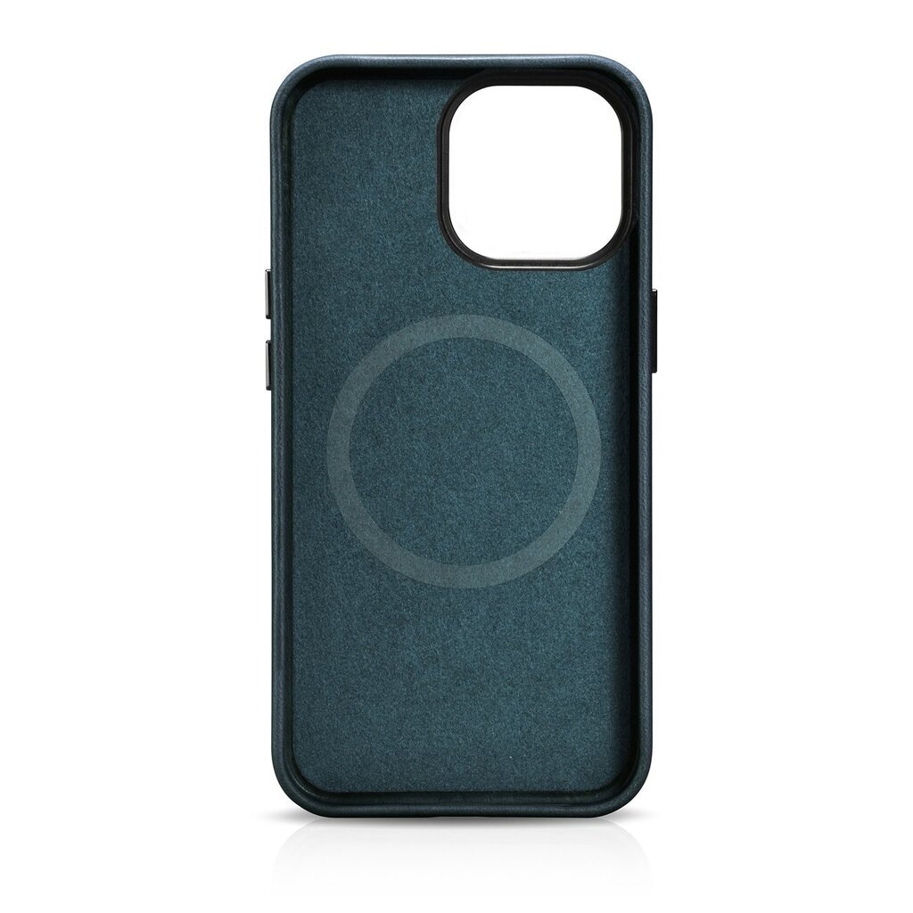 iCarer Leather iPhone 14 Pro Max Magnetic Leather with MagSafe Dark Blue (WMI14220704-BU) цена и информация | Telefonu vāciņi, maciņi | 220.lv