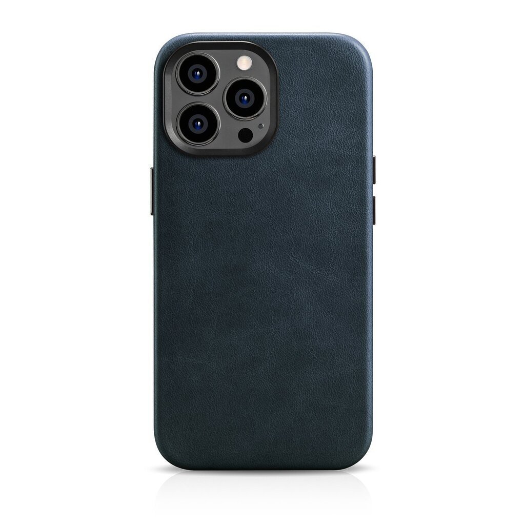 iCarer Leather iPhone 14 Pro Max Magnetic Leather with MagSafe Dark Blue (WMI14220704-BU) цена и информация | Telefonu vāciņi, maciņi | 220.lv