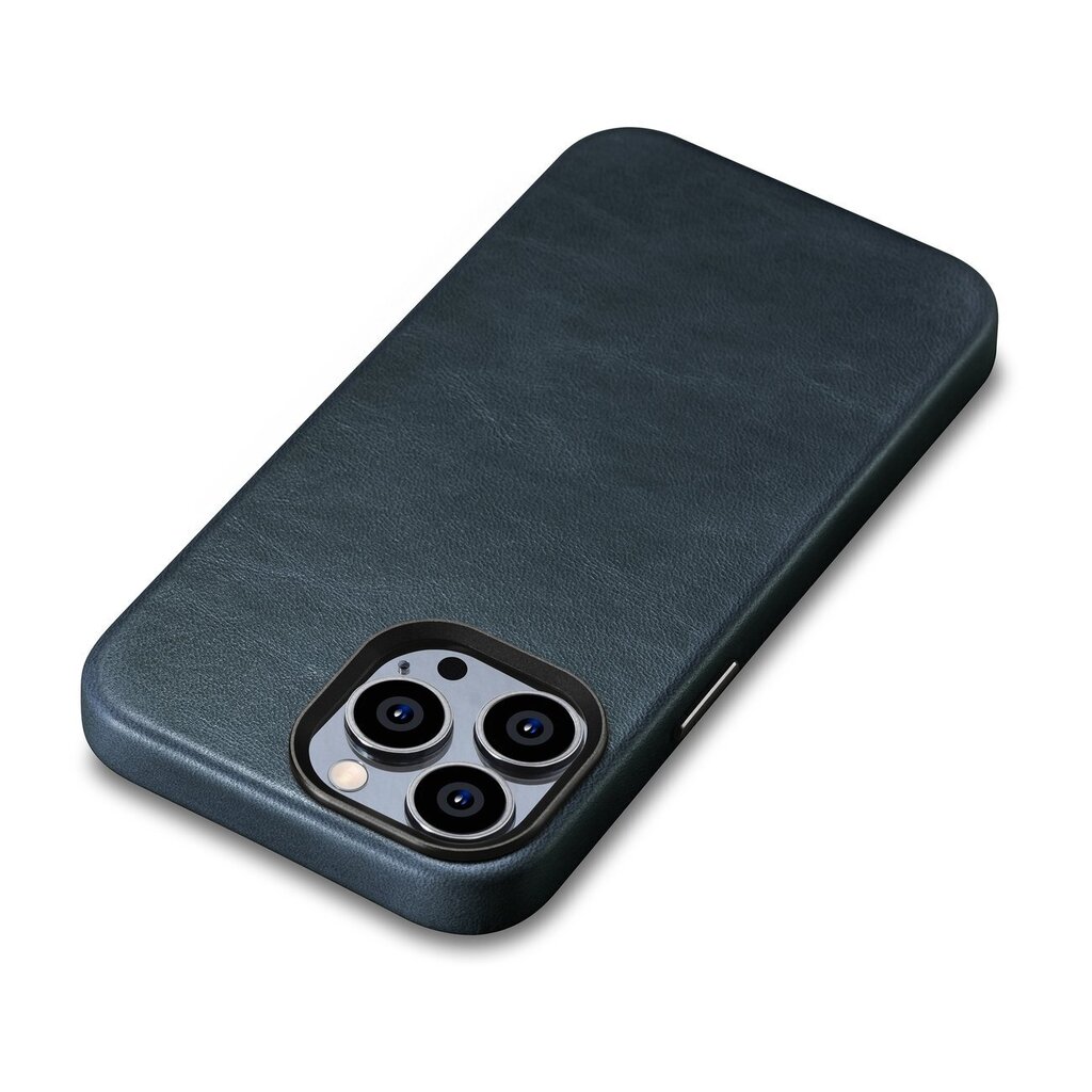 iCarer Leather iPhone 14 Pro Max Magnetic Leather with MagSafe Dark Blue (WMI14220704-BU) цена и информация | Telefonu vāciņi, maciņi | 220.lv