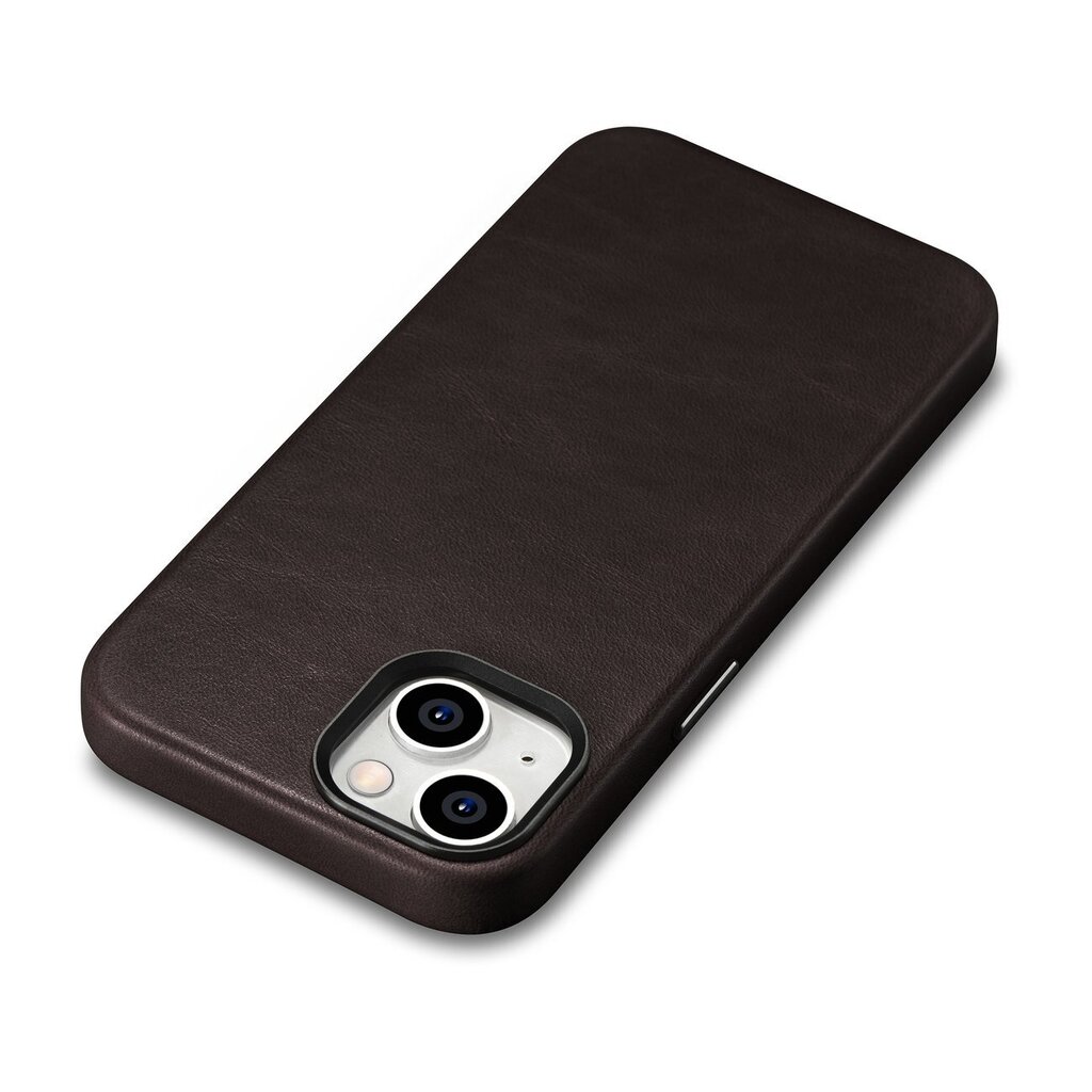 iCarer Oil Wax Leather iPhone 14 Magnetic MagSafe Brown (WMI14220701-BN) cena un informācija | Telefonu vāciņi, maciņi | 220.lv