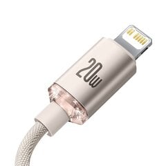 Кабель Baseus Crystal Shine Series USB Type C - Молниеносная зарядка, мощность 20 Вт, 1,2 м (CAJY001304) цена и информация | Кабели для телефонов | 220.lv