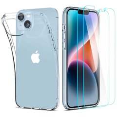 Spigen Pack Apple iPhone 14 Crystal Clear cena un informācija | Telefonu vāciņi, maciņi | 220.lv