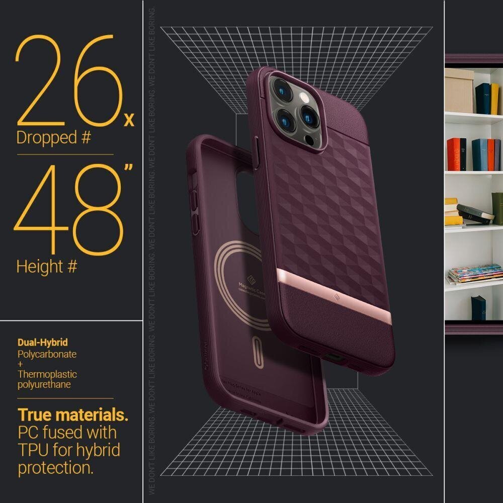 Caseology Parallax Safe iPhone 14 Pro Burgundy цена и информация | Telefonu vāciņi, maciņi | 220.lv