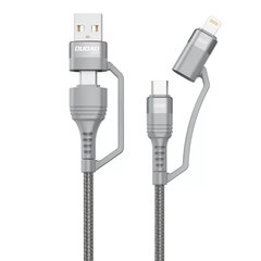 Dudao kabelis 4in1 USB Type C PD / USB - USB Type C Power Delivery (100W) / Lightning (20W) 1m (L20XS) cena un informācija | Savienotājkabeļi | 220.lv