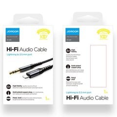 Joyroom stereo audio AUX 3,5 mm mini jack - Lightning for iPhone iPad 1 m (SY-A02) cena un informācija | Savienotājkabeļi | 220.lv