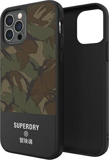 SuperDry Moulded Canvas iPhone 12/12 Pro cena un informācija | Telefonu vāciņi, maciņi | 220.lv