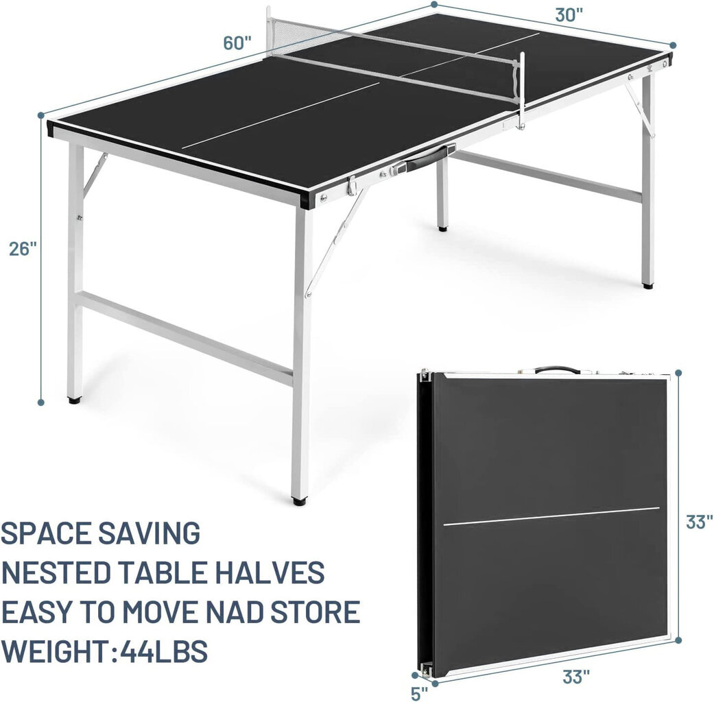 Galda tenisa galds Midi (183x92x76cm) cena un informācija | Galda tenisa galdi un pārklāji | 220.lv