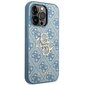 Guess GUHCP14X4GMGBL iPhone 14 Pro Max 6.7 "blue / blue 4G Big Metal Logo cena un informācija | Telefonu vāciņi, maciņi | 220.lv