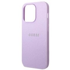 Guess GUHCP14XPSASBPU iPhone 14 Pro Max 6.7 "purple / purple Saffiano Strap cena un informācija | Telefonu vāciņi, maciņi | 220.lv