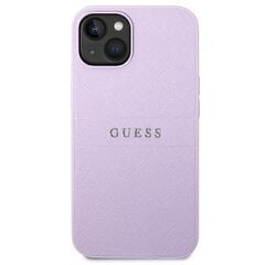 Guess GUHCP14MPSASBPU iPhone 14 Plus 6.7 "purple / purple Saffiano Strap cena un informācija | Telefonu vāciņi, maciņi | 220.lv