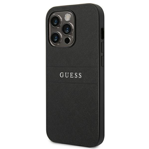 Guess GUHCP14LPSASBBK iPhone 14 Pro 6.1 "black / black Saffiano Strap цена и информация | Telefonu vāciņi, maciņi | 220.lv