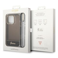 Guess GUHCP14LHGCOHK iPhone 14 Pro 6.1 "black / black Translucent Pearl Strap цена и информация | Чехлы для телефонов | 220.lv