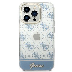 Guess GUHCP14XHG4MHB iPhone 14 Pro Max 6.7 "blue / blue 4G Pattern Script цена и информация | Чехлы для телефонов | 220.lv