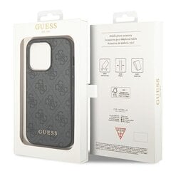 Guess GUHCP14XG4GFGR iPhone 14 Pro Max 6.7 "gray / gray hard 4G Metal Gold Logo цена и информация | Guess Мобильные телефоны, Фото и Видео | 220.lv