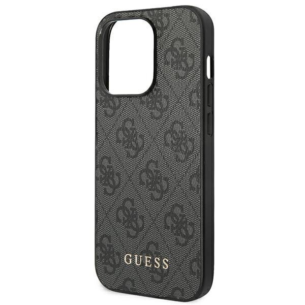 Guess GUHCP14XG4GFGR iPhone 14 Pro Max 6.7 "gray / gray hard 4G Metal Gold Logo цена и информация | Telefonu vāciņi, maciņi | 220.lv